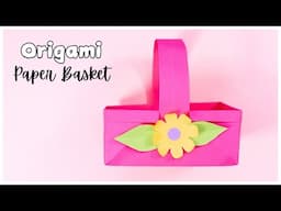 Origami Paper Basket Tutorial | Easy aper Craft Ideas