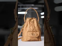 The Crafting of the New Dior Caro Bucket Bag #shorts