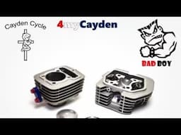 Cayden cycles bb3 kit crf 100 Honda big bore 115cc head cam cylinder kit aftermarket oil cooler port