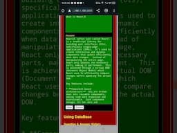 ReactJS Learning Assistant Python FastAPI backend #flaskarchitect