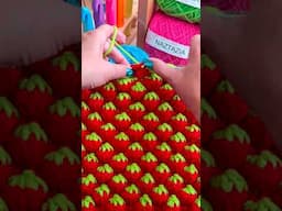 Crochet Strawberries #shorts