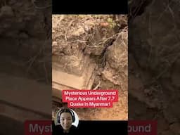 Mysterious underground place appeared after quake 7.7 in Myanmar. #shorts #earthquake #shortvideo