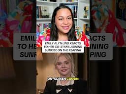 We Were Liars star Emily Alyn Lind reacts to her former co-stars joining Sunrise On The Reaping!