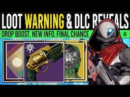 Destiny 2: LOOT WARNING & FINAL EVENT! Big CHANGES, DLC Prep, Loot Buff & Reward Reset (17th June)