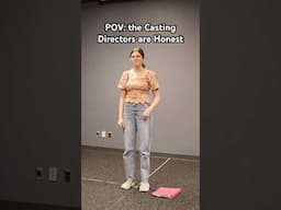 POV: the Casting Directors are Honest at your Acting Audition... #acting #theatre #audition #actor