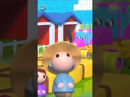Five Little Tractor #shorts #vehicles #cartoon #babysong #learning #trending