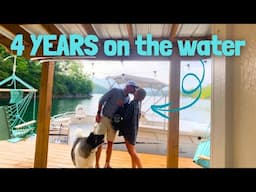 FULL TIME Liveaboard Life on a House ONLY Accessible By BOAT ⚓️