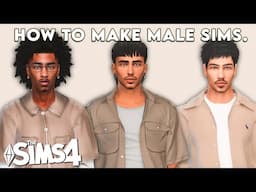 how i make male sims! (cc links + sim download)