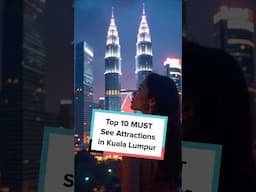 Top 10 MUST SEE attractions in Kuala Lumpur Malaysia #shorts #kualalumpur #malaysia