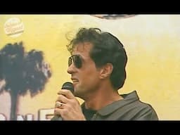 Sylvester Stallone Rides a Horse "Planet Hollywood Dallas" - Bobbie Wygant Archive