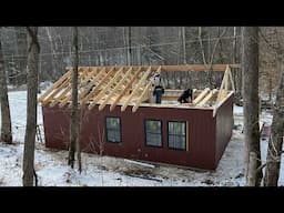 Building BARNDOMINIUM in the Woods | Siding & Roof Framing