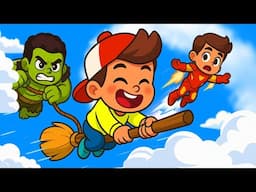 🚀 Magic Broom – Bim Bam Boom! ⚡Save the Day! Funny Kids Dance Comy Zomy