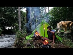 Hari Pertama Bertahan Hidup Sendiri Di hutan Kaki Gunung Raung, Solo Camping