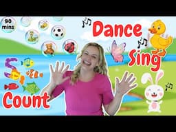 Baby and Toddler Learning - Toddler Songs & Movement Songs Mix - Learn To Talk, Dance, Count & Sing