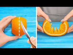 🍊 KUPAS DAN POTONG BUAH & SAYURAN DALAM HITUNGAN DETIK! 🥑🔪 Kiat Dapur yang Berguna