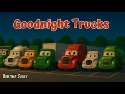 Goodnight Trucks🛻The Ultimate Bedtime Story for Kids💤Soothing Music to Help kids Fall Asleep Faster