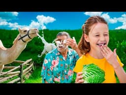Colección divertida: Nastya y Papá viven un día loco con animales