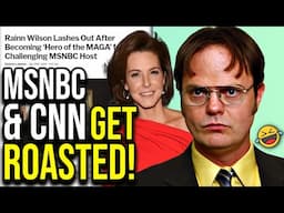 Rainn Wilson Roasts MSNBC and CNN with Unexpected Critique: Can Hollywood Celebs THINK Again?