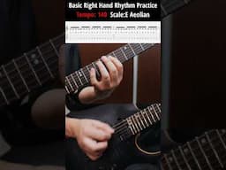 Basic Right Hand Rhythm Practice 2 | ギターの基礎リズムトレーニング練習    #guitar #guitarlesson