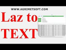 How to Convert LIDAR LAZ Files to TEXT using Free Tool!