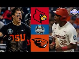 Louisville vs #8 Oregon State (CRAZY!) | College World Series Opening Round | 2025 College Baseball