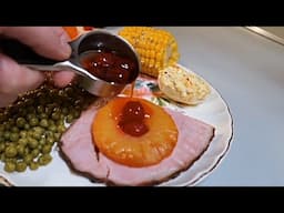 Pineapple Cherry Glazed Ham