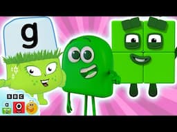 🟩 The Best Green Characters! 🟢 | Reading, Counting, & Exploring Colours | @LearningBlocks