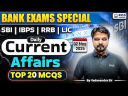 RRB Gramin Bank Vacancy 2025 | 02 May 2025 Current Affairs + Static GK | by Yadavendra Sir