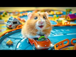 🛑 Hamster Escapes the Extreme Racing Track Maze in Real Life | Hamster Life