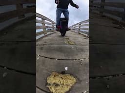 Master V4 - Avoiding broken seashells - beach boardwalk ride - #euc #pev #begode