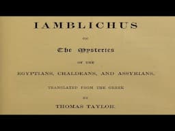 Iamblichus on the Mysteries of the Egyptians Chaldeans and Assyrians -  Thomas Taylor