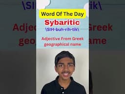 Word Of The Day | Sybaritic #learnanewwordtoday