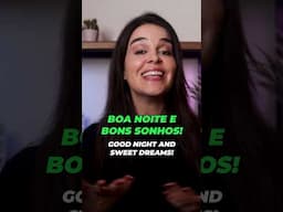 How to say GOOD NIGHT in Portuguese 🇵🇹🌙 #Shorts