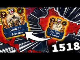 I COLONIZED ALL OF AMERICAS & INDIA by 1500s As GREAT BRITAIN in EU4 1.37