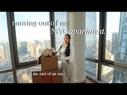 moving out of my NYC apartment 🏠🔑 moving vlog, leaving my apartment, empty apt tour!