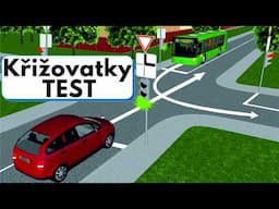 Křižovatky Testy [Autoškola] 2025 Dopravní online křižovatky a značky – Pravidla i řešení testů
