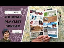 Collage Playlist Spread | Junk Journaling Ideas