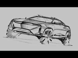 Car design sketch(PRISMA Color Pencil)