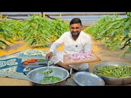 Best Breakfast in Our Kitchen | Taza Bhindi In Our kitchen Garden by Mukkram Saleem