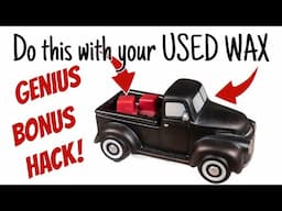 DON'T Throw your USED WAX away! Do this with it!!!  PLUS a BONUS GENIUS HACK!
