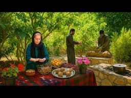 Simple Village Day: Cooking Koofteh and Making a Wooden Bowl | IRAN VILLAGE LIFE