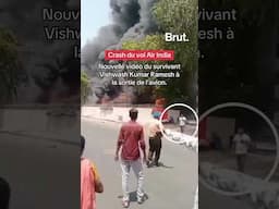 Nouvelle vidéo du survivant Vishwash Kumar Ramesh à la sortie de l'avion.