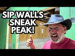 SIP Walls SNEAK PEAK! | Off Grid Barn House Build | Rambling