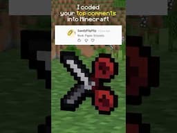 I added Rock Paper Scissors to #minecraft #cursedminecraft #minecraftmemes
