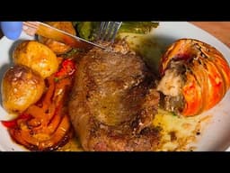 My brother cooking New York Strip Steaks and Lobster Tails / Surf and Turf Recipe