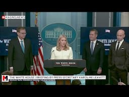 Karoline Leavitt and Stephen Miller hold 'Restoring Common Sense' Briefing at The White House [LIVE]