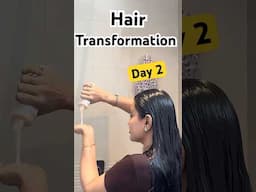 Hair Transformation in 1 Week -Soft Shiny Long Hair (Day2) #preityprerna #shorts #hairtransformation