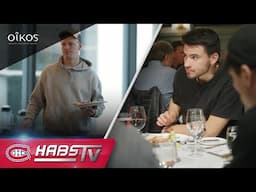 What do the Canadiens eat on the road?