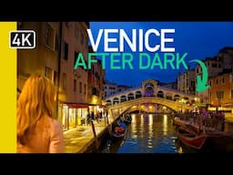Romantic Venice, Italy by Night 2025 | 4K Canal Walking Tour