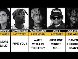 Famous Singers and Their LAST WORDS Before Death